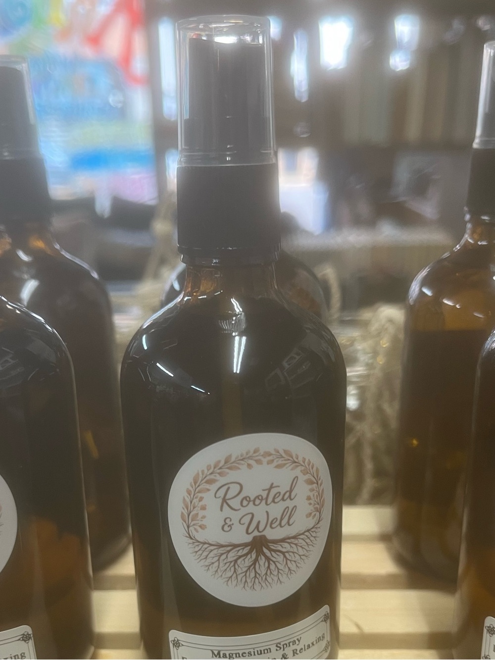 Amber Magnesium Spray – Relaxing Body Mist (Brown)